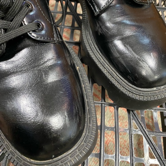 ZARA SIZE 37 PLATFORM SHOES BLACK - Picture 7 of 7